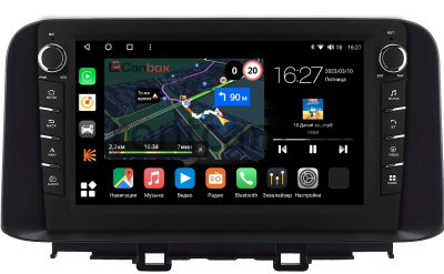 Штатная магнитола Hyundai Kona 2017-2020 Canbox M-Line 7835-10-0342 на Android 10 (4G-SIM, 2/32, DSP, QLed) С крутилками