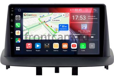 Штатная магнитола Renault Fluence, Megane 3 2008-2016 Canbox RS9-2264 1.5/32 на Android 10 (IPS, DSP, CarPlay)