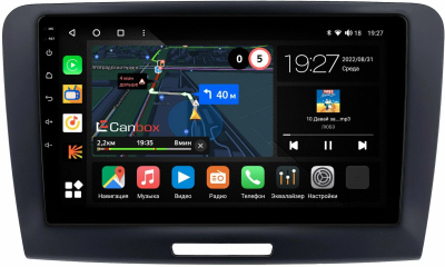 Штатная магнитола Canbox M-Line 4544-9-1219 для Skoda Superb 2 (B6) 2008-2015 на Android 10 (4G-SIM, 2/32, DSP, QLed)