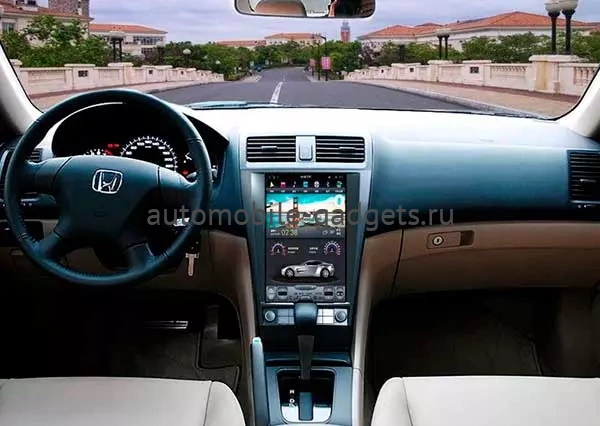 Carmedia ZF-1228-Q6 ("Тесла-стиль") Штатная магнитола для Honda Accord 7 (2003-2008) на Android 11 c 8GB, DSP, 4G
