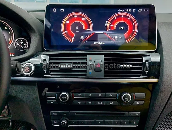 Radiola RDL-1243/1263 Штатный монитор 12.3" для BMW X3 (F25), X4 (F26) 2010-2018 CIC/NBT на Android 13, 8ГБ, 4G