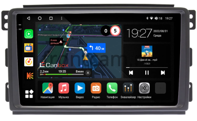 Штатная магнитола Smart Forfour 2004-2006, Fortwo 2 2007-2011 Canbox M-Line 2K 4179-9289 на Android 10 (4G-SIM, 4/64, DSP, QLed)