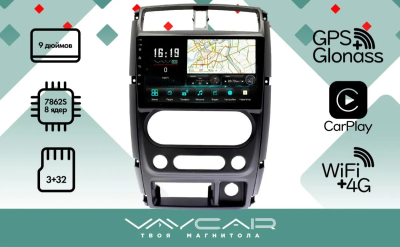 Магнитола Vaycar 09V3 для SUZUKI Jimny 2005-2019 (Андроид, 4+32Гб)