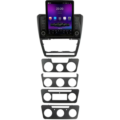 Штатная магнитола Skoda Octavia A5 2004-2013 (черная, матовая) Canbox GTR095-10-1217 на Android 10 (QLed, 4/64, DSP, CarPlay)