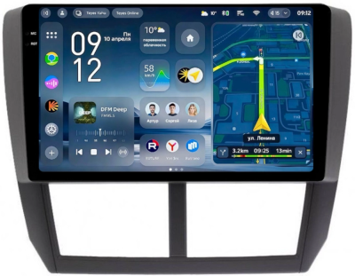 Штатное головное устройство Subaru Forester 3, Impreza 3 2007-2013 Teyes CC4 Pro 2K 8/128 9.5 дюймов RM-9080 на Android 13 (4G-SIM, DSP, QLed, AI)