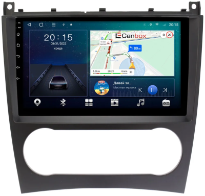 Штатная магнитола Canbox L-Line 4169-9-132 для Mercedes-Benz C (w203) 2004-2008, CLC 2008-2011, CLK (w209) 2005-2010, G (w463) 2006-2012 на Android 10 (4G-SIM, 2/32, TS18, DSP, QLed)