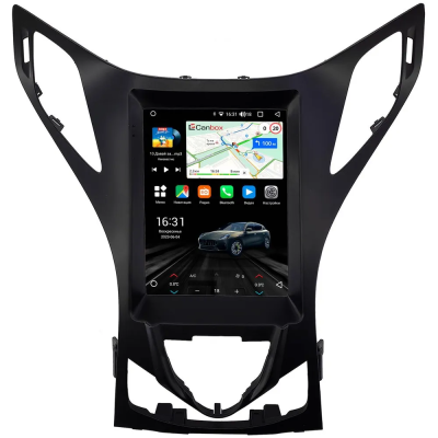 Штатное головное устройство Hyundai Grandeur 5, Azera 2 2011-2016 (черная) Canbox M-Line (Tesla style) 9.7 дюймов 4/64 5622-1312-105 на Android 10 (4G-SIM, DSP, QLed)