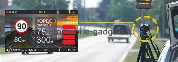 AXPER Combo Hybrid Wi видеорегистратор с сигнатурным радар-детектором