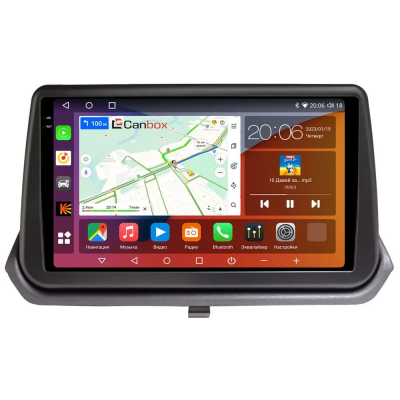 Штатная магнитола Canbox EVO 2K 5833-9-2614 для Mitsubishi Pajero iO, Pajero Pinin 1998-2007 (взамен верхнего козырька) на Android 14 (4G-SIM, 16/512, DSP, QLed, AI, 360)