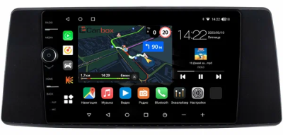 Штатная магнитола Toyota Sienna 4 2020-2024 (глянцевая) Canbox M-Line 7850-10-0499 на Android 10 (4G-SIM, 2/32, DSP, QLed)