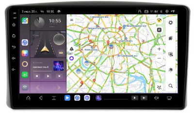 Carmedia OL-9424-PH-9009-12256-TS20 штатная магнитола для Toyota LC 100 (1998-2002) на Android 13 c 12GB, DSP, 4G