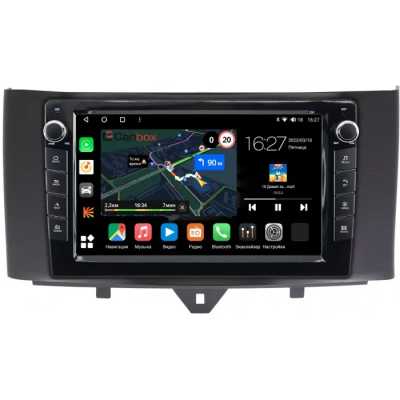Штатная магнитола Canbox M-Line 7821-9251 для Smart Fortwo 2 2011-2015 на Android 10 (4G-SIM, 2/32, DSP, IPS) С крутилками