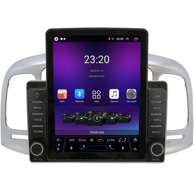 Штатная магнитола Canbox GT095-9-069 для Hyundai Verna 2005-2010 на Android 10 (QLed, 2/32, DSP, CarPlay)