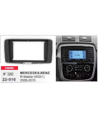 Carav 22-016 переходная рамка для установки автомагнитолы 9" в MERCEDES-BENZ R-klasse (W251) 2005-2013