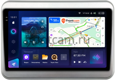 Штатное головное устройство Teyes CC3 2K 360 6/128 9.5 дюймов RM-9-1739 для Suzuki Spacia 2 2017-2024 на Android 10 (4G-SIM, DSP, QLed)