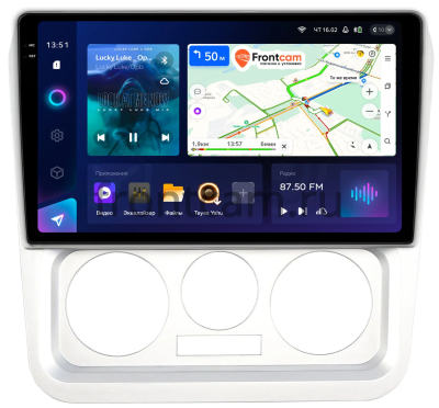 Штатное головное устройство Geely CK 2008-2016 Teyes CC3 2K 360 6/128 9.5 дюймов RM-9-1237 на Android 10 (4G-SIM, DSP, QLed)