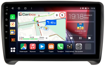 Audi TT (8J) 2006-2014 Canbox H-Line 4166-9202 на Android 10 (4G-SIM, 4/32, DSP, QLed)