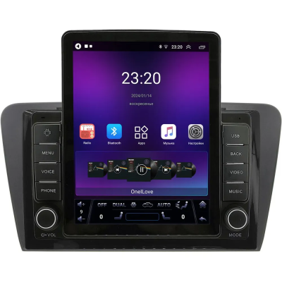 Штатная магнитола Skoda Octavia A7 2013-2020 (глянцевая) Canbox GTR095-1048 на Android 10 (QLed, 4/64, DSP, CarPlay)