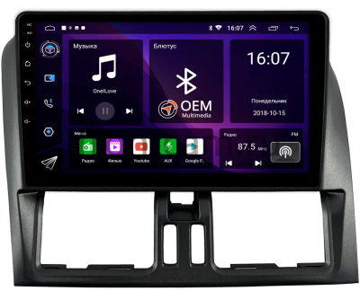 Штатная магнитола Volvo XC60 2008-2017 (матовая, темно-серая) Canbox RS9-788 1.5/32 Android 10 (IPS, DSP, CarPlay)
