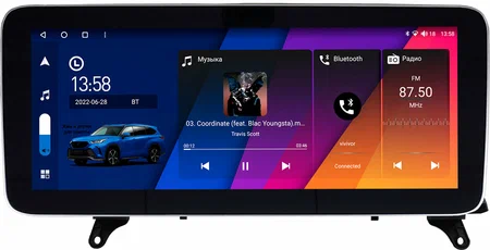 BMW X5 (E70), X6 (E71) 2007-2014 12.3 дюйма Canbox M-Line 7713-0161 на Android 10 (4G-SIM, 4/64, DSP, QLed) Mercedes Style