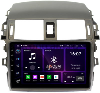 Штатная магнитола Canbox RS9-9061 для Toyota Corolla (E150) 2006-2013 1.5/32 Android 10 (IPS, DSP, CarPlay)