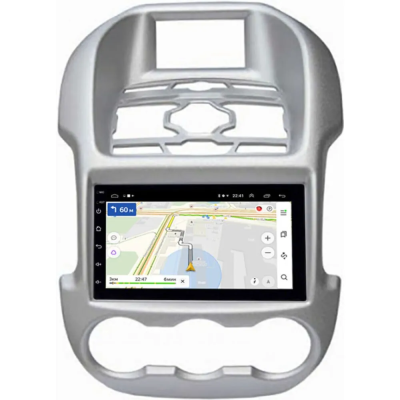 Магнитола в штатное место Ford Ranger III 2012-2015 с климат-контролем (серая) Canbox 1.5/32 на Android 10 (RS7-RP-11-328-232) (IPS, DSP, CarPlay)