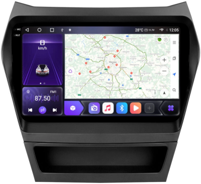 Carmedia OL-9703-MKD-9509-2K-12512-D7 Штатная магнитола для Hyundai Santa Fe (2012-2018) на Android 13 c 12GB, DSP, 4G