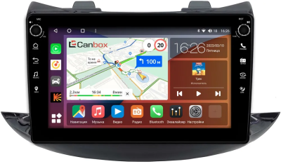 Chevrolet Trax 2016-2022 (глянцевая) Canbox H-Line 7802-9-0038 на Android 10 (4G-SIM, 4/32, DSP, IPS) С крутилками