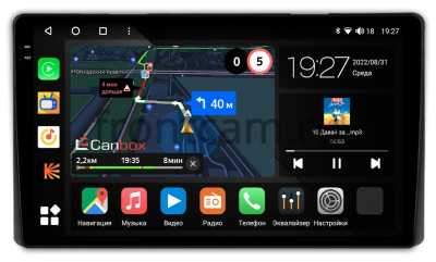 Штатная магнитола Canbox M-Line 2K 4179-9-107 для Toyota (для комплектации с магнитолой 130x230mm, глянцевая) Тип2 на Android 10 (4G-SIM, 4/64, DSP, QLed)