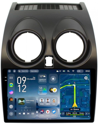 Штатное головное устройство Teyes CC4 Pro 2K 8/128 9.5 дюймов RM-9007 для Nissan Qashqai, Dualis 2007-2014 на Android 13 (4G-SIM, DSP, QLed, AI)
