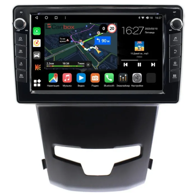 Штатная магнитола SsangYong Actyon 2, Korando 3 2013-2024 Canbox M-Line 7821-9183 Android 10 (4G-SIM, 2/32, DSP, IPS) С крутилками