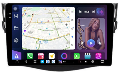 FarCar S500 2K BM018-9M штатная магнитола для Toyota RAV4, Vanguard (2006-2012) на Android 14 c 4Gb, DSP, 4G