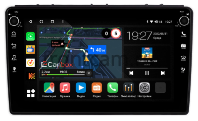 Штатная магнитола Saab 9-3 2007-2014 Canbox M-Line 7801-9-2529 на Android 10 (4G-SIM, 2/32, DSP, IPS) С крутилками