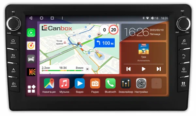 Штатная магнитола Toyota Prius C 2015-2024 (глянцевая) Canbox M-Line 7831-9-1558 на Android 10 (4G-SIM, 2/32, DSP, IPS) С крутилками