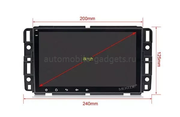 Carmedia MKD-G882-P5 штатная магнитола для Hummer H2, Chevrolet, GMC, BUICK на Android 10 с 4Gb оперативной памяти и DSP процессором