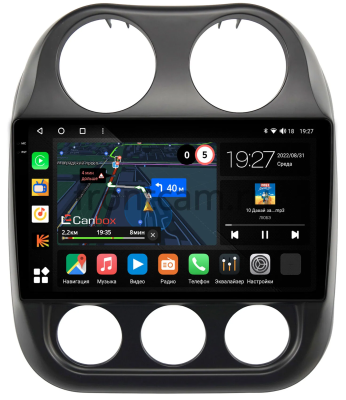 Штатная магнитола Jeep Compass, Liberty (Patriot) 2009-2016 Canbox M-Line 2K 4178-10-810 на Android 10 (4G-SIM, 4/64, DSP, QLed)