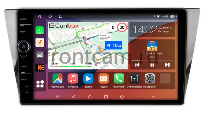 Штатная магнитола Volkswagen Bora 3 2016-2022 Canbox H-Line 7855-10-2590 на Android 10 (4G-SIM, 8/256, DSP, QLed)