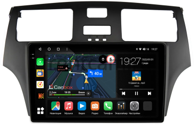 Штатная магнитола Lexus ES 4 2001-2006 (черная) Canbox M-Line 2K 4179-9-746 на Android 10 (4G-SIM, 4/64, DSP, QLed)