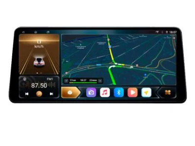 Штатная магнитола Toyota Land Cruiser 300 2021+ 12,3 дюйма Carmedia KP-T1210FW-1052-Q на Android 12 (4G-SIM, 6/128, DSP, QLed) BMW Style