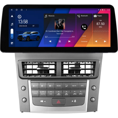 Штатная магнитола Lexus GS 3 2004-2011 12,3 дюйма Carmedia KP-1252-OL-1052-Q на Android 12 (4G-SIM, 6/128, DSP, QLed) BMW Style