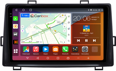 Штатная магнитола Toyota Noah 2 (R70), Voxy 2 (R70) 2007-2013 Canbox Logic-i3 2K 5733-9-2161 на Android 11 (4G-SIM, 6/128, DSP, 360, QLed)