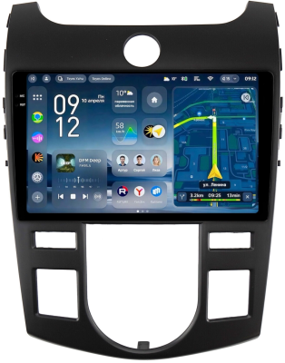 Штатное головное устройство Kia Cerato 2 седан, Forte 2008-2013 (с климат-контролем) Teyes CC4 Pro 2K 8/128 9.5 дюймов RM-9-413 на Android 13 (4G-SIM, DSP, QLed, AI)