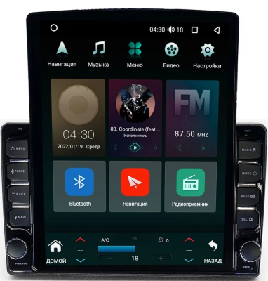 Штатная магнитола Toyota Coaster 2013-2021 Canbox M-Line 5610-10-1110 на Android 10 (4G-SIM, 2/32, DSP, QLed, Tesla)