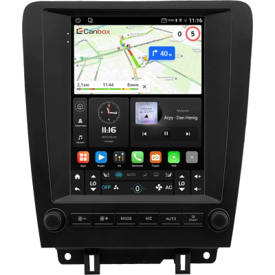 Штатное головное устройство Ford Mustang 5 2009-2014 Canbox M-Line (Tesla style) 9.7 дюймов 4/64 5622-1312-135 на Android 10 (4G-SIM, DSP, QLed)