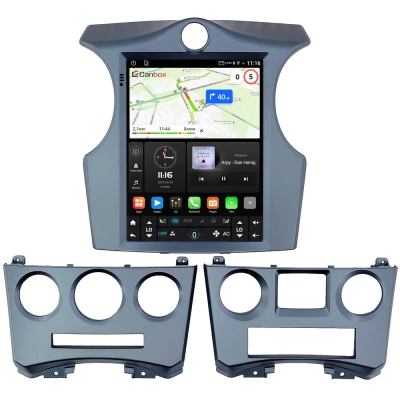 Штатное головное устройство Kia Carens 2 (UN) 2006-2012 Canbox M-Line (Tesla style) 9.7 дюймов 4/64 5622-1312-109 на Android 10 (4G-SIM, DSP, QLed)