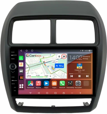 Штатная магнитола Mitsubishi ASX, Outlander Sport, RVR 3 2015-2024 Canbox H-Line 7842-9-1162 на Android 10 (4G-SIM, 4/32, DSP, QLed)