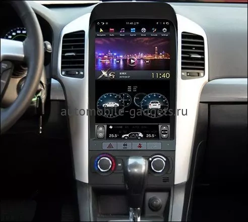 Carmedia ZF-1812-Q6 ("Тесла-стиль") штатная магнитола для Chevrolet Epica, Captiva 2006-2013 на Android 11 c 8GB, DSP, 4G