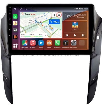 Штатная магнитола Toyota Ipsum (M20) 2001-2009 (Тип A, черная, глянцевая) Canbox H-Line 4166-9-2157 на Android 10 (4G-SIM, 4/32, DSP, QLed)