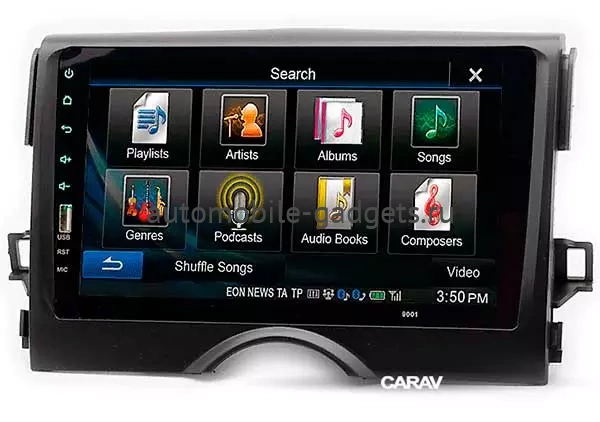 Carav 22-168 переходная рамка для установки автомагнитолы 9" в TOYOTA Mark X 2009+, Reiz 2010+