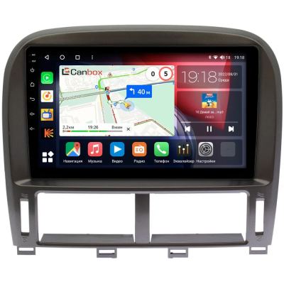 Штатная магнитола Toyota Celsior (F30) 2000-2006 (для авто с млнитором) Canbox EVO 5810-9261 на Android 14 (4G-SIM, 4/64, DSP, QLed, AI, 360)